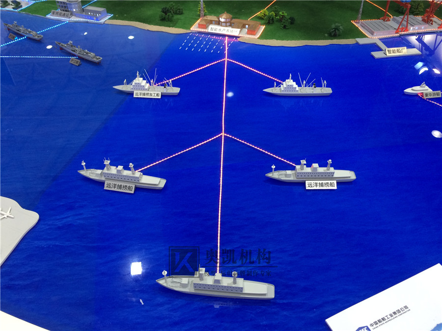 中船集團智慧海洋展示模型