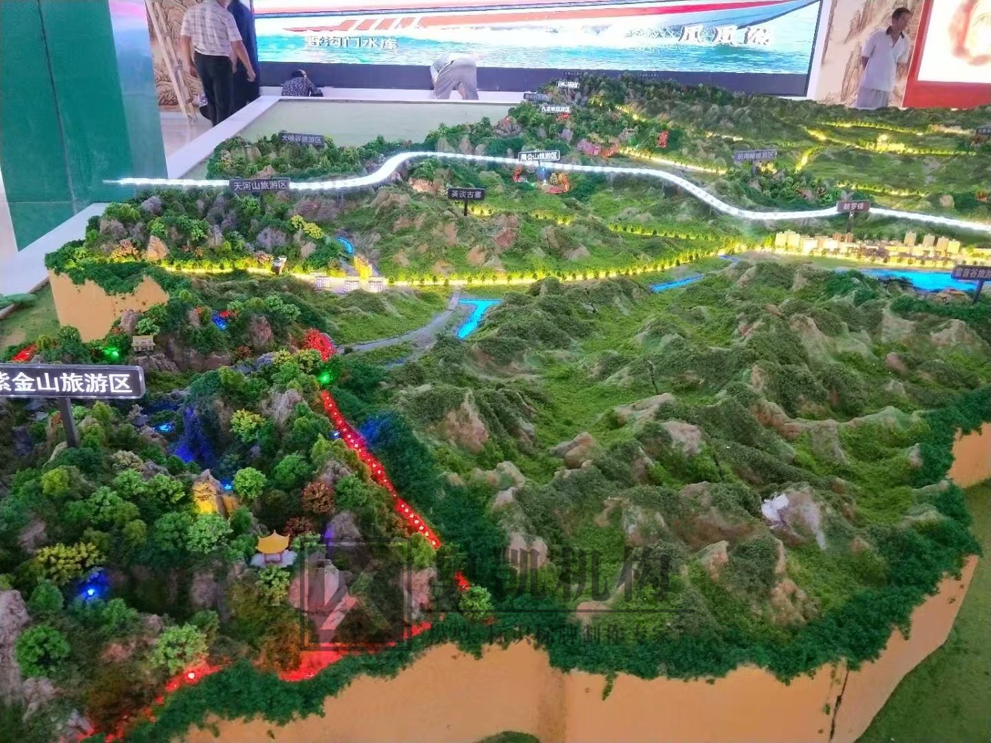 河北旅游區分布圖模型